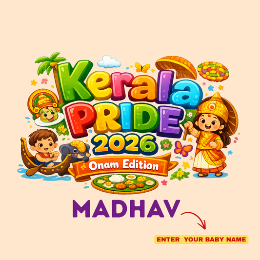Onam Kids T-Shirt | Soft Cotton Happy Onam Festival Outfit