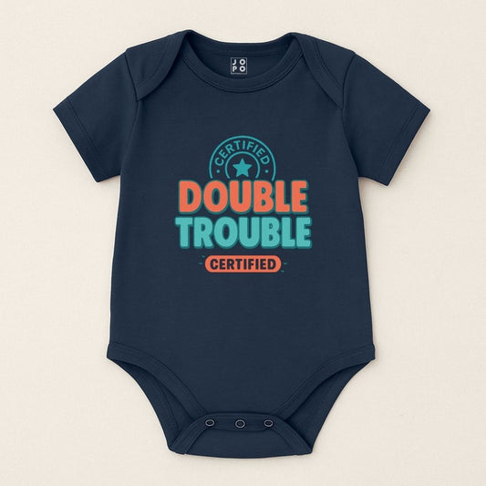 Funny Baby Romper – Double Trouble Certified Design