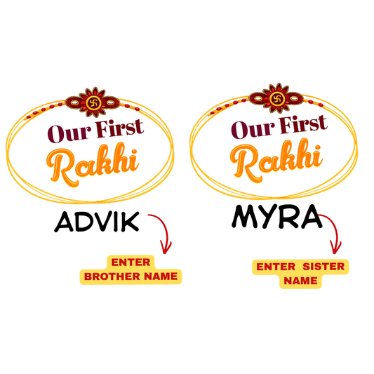 Bundle of Joy Rakhi Romper & T - Shirt