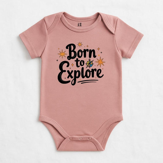 Adventure Awaits – Born to Explore Baby Bodysuit