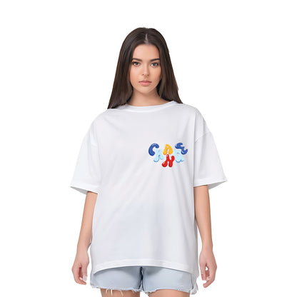 print women t shirt white online
