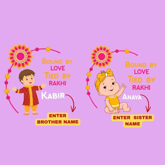 Personalized Sibling Combo Romper & T-Shirt