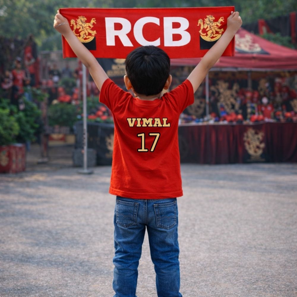 RCB Kids Cricket T-Shirt – Fan Tshirt for kids