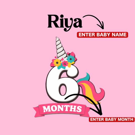 Half Birthday Baby Romper | 6 Month Milestone Outfit