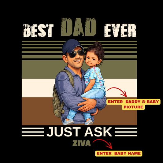 Personalized Father’s Day Matching Shirts for Dad and Kids | Family Combo Tees