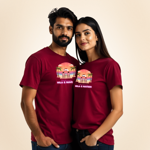 Couple T Shirts Love Theme – Matching Valentine Tees