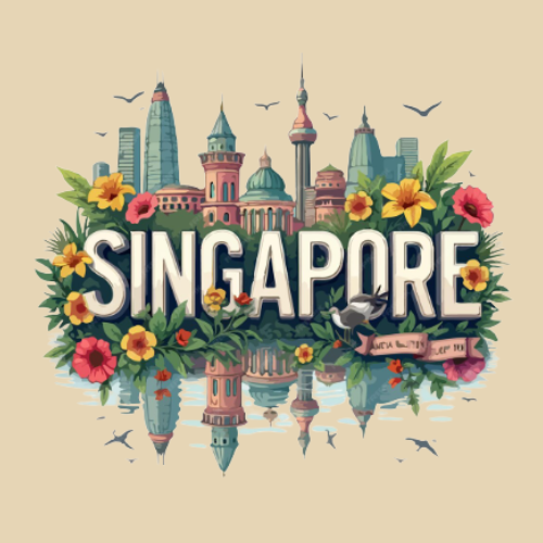 Singapore Family Trip - Customised Family Vacation Travel Tshirts