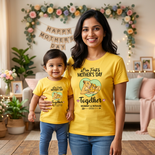 Mother & Child Matching T-Shirts – Personalized Mom and Baby Tees