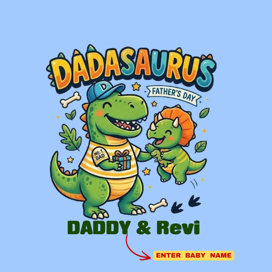 Premium Matching T-Shirts for Dad and Kids | Father’s Day Dino Family Wear