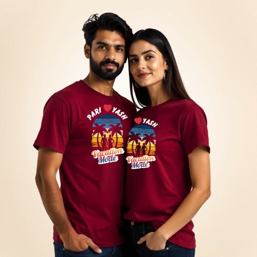 Couple T Shirts for Husband Wife – Romantic Valentine Matching T Shirts
