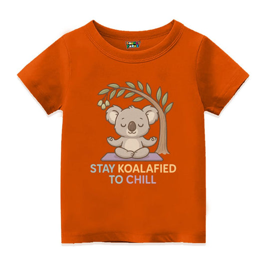 Stay Koalafied to Chill Kids Tshirts - Yoga Tees