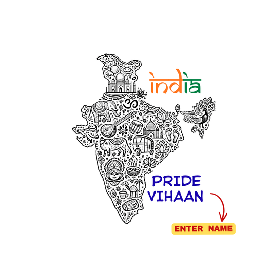 Republic of India Inspired Independence Day Graphic Tee