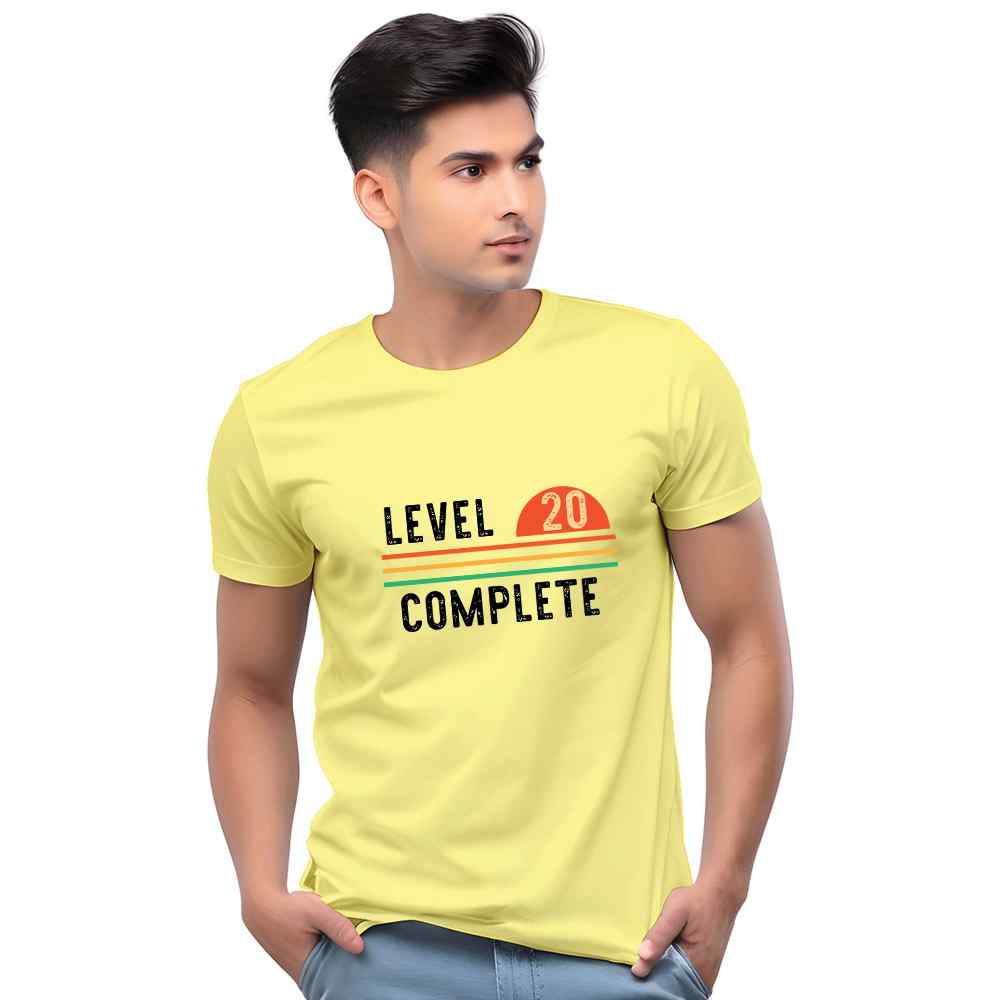 Level Completed Customised Men Tshirt