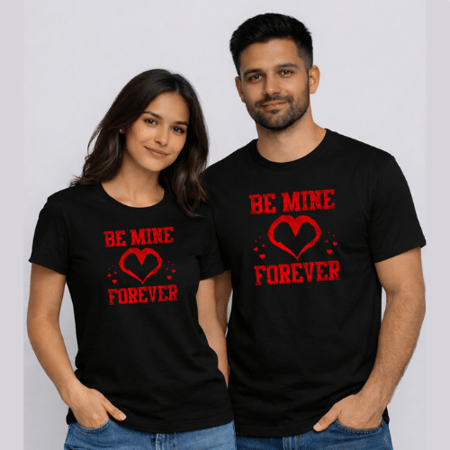 Couple T Shirts Romantic Typography – Valentine Day Collection