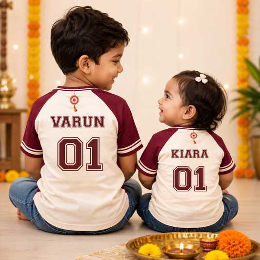 Custom Name Rakhi Outfit for Kids