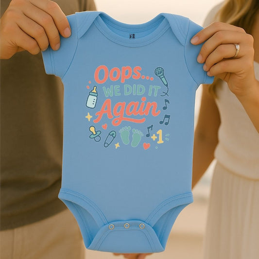 Oops - We did it Again - Pregnancy Romper Baby Announcement