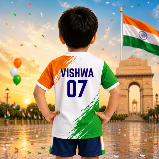 Personalized Independence Day Sports Jersey | India Pride Edition