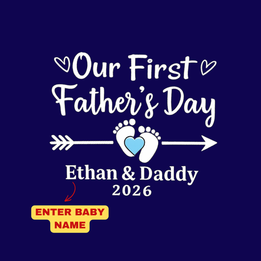 Our First Father’s Day Matching T-Shirts | Daddy & Baby Combo Outfit