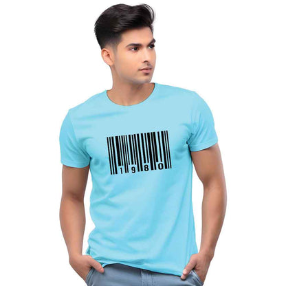 Barcode Year Customised Men Casual Tshirt