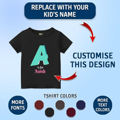 Alphabet  D Customised T Shirt