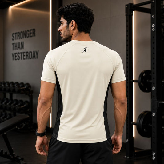Premium Men's Gym & Running Sports T-Shirt – Off White