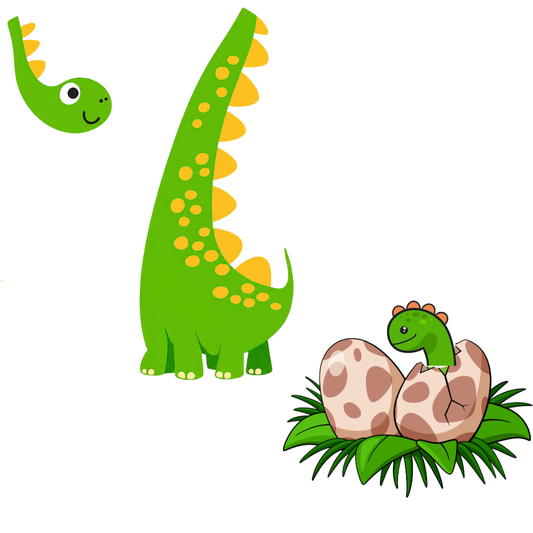 Personalized Dinosaur Kids Co-Ord Set | Custom Name Cotton T-Shirt & Shorts for Boys & Girls