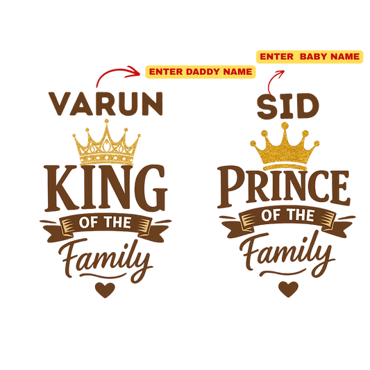Raglan Sleeve Matching T-Shirts for Dad & Kids | Father’s Day Family Combo Tees