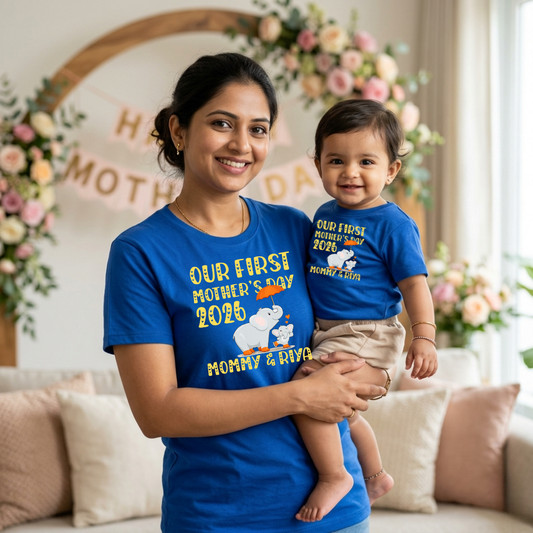 First Mother’s Day Matching Outfits – Mom & Newborn Baby Set