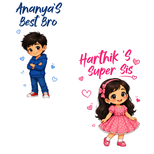 Rakhi Celebration Brother Sister Combo Sweatshirt
