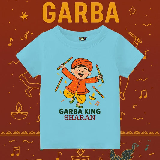 Aquablue Kids t-shirt with Garba King text