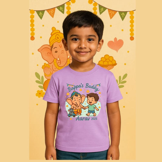 Bappa's Buddy Ganesh Chathurthi Lavender t-shirt