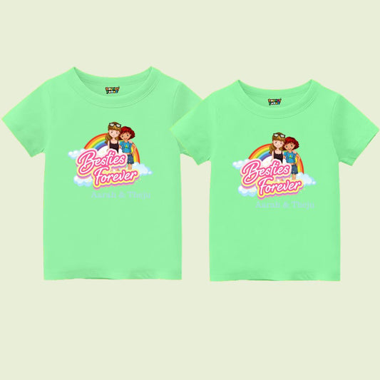 Besties forever siblings tshirt Mintgreen
