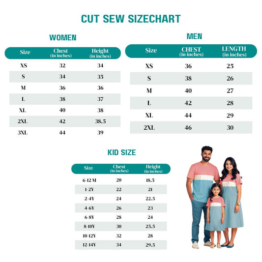 Black-White-PeanutBrown Color Block Family Matching Tshirts