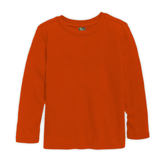 Kids Boys Plain Long Sleeve Tshirts