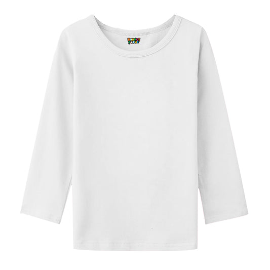 Kids Girls Plain Long Sleeve Tshirts