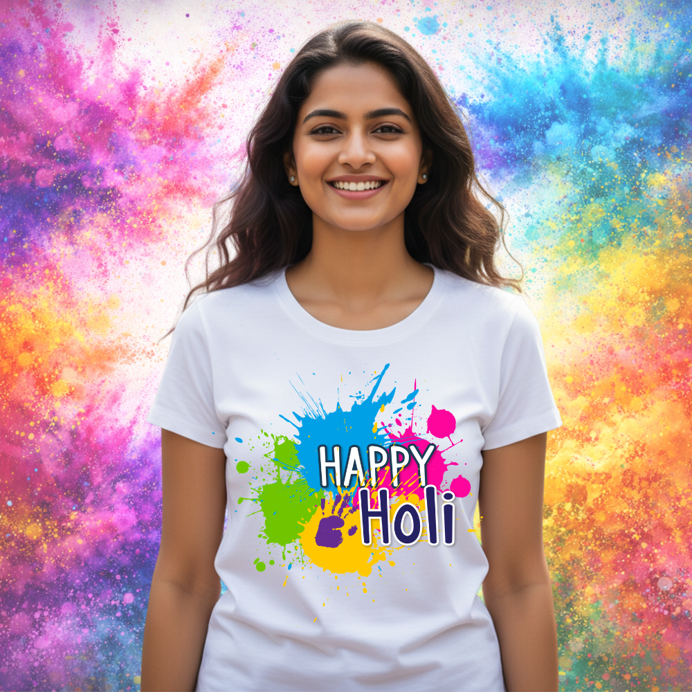 Holi Ki TShirt – Happy Holi Festival Print for All Ages