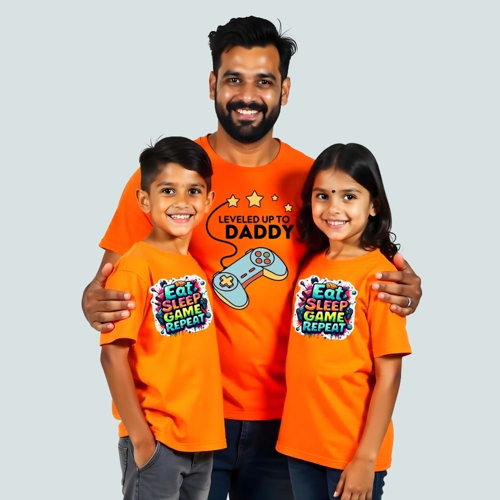 The Gamer's Squad - Matching Dad and Kids T- shirts