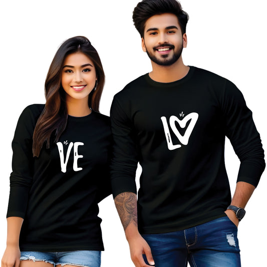 Couple t shirt print design