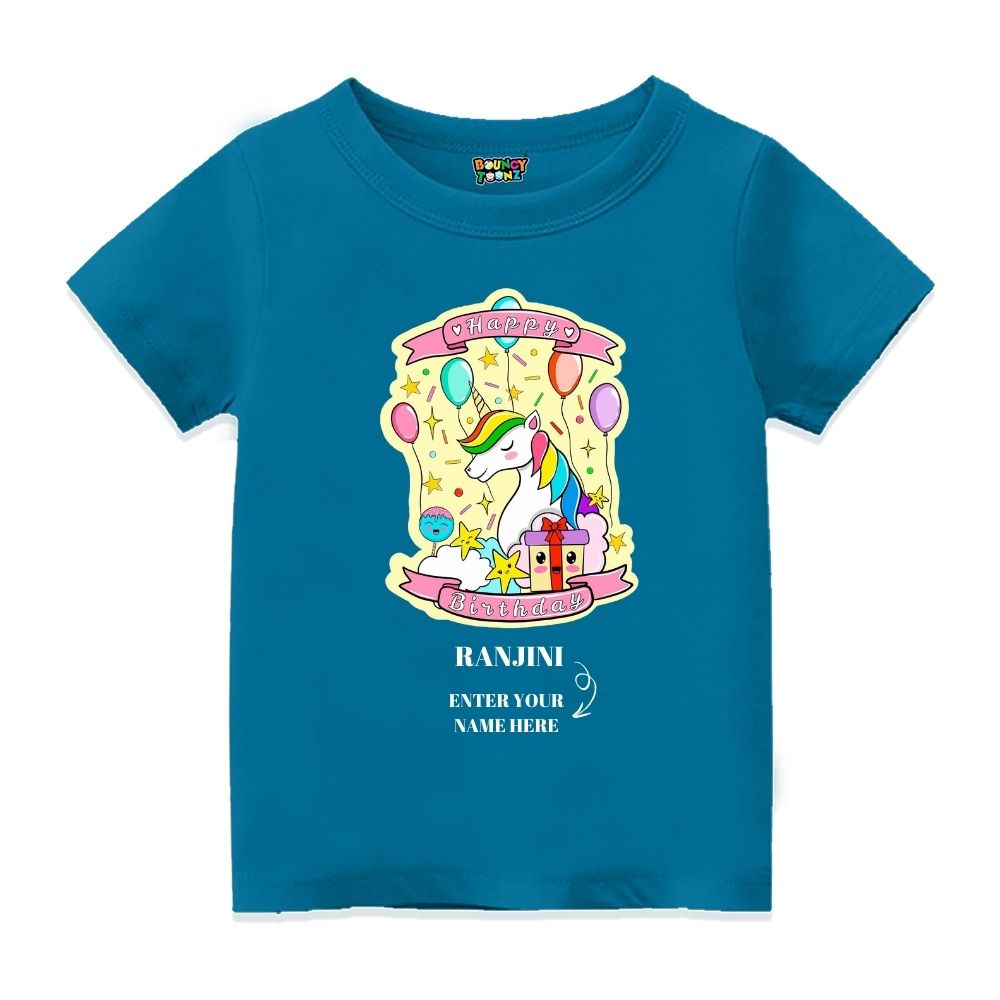 Unicorn Birthday Kids Tshirts