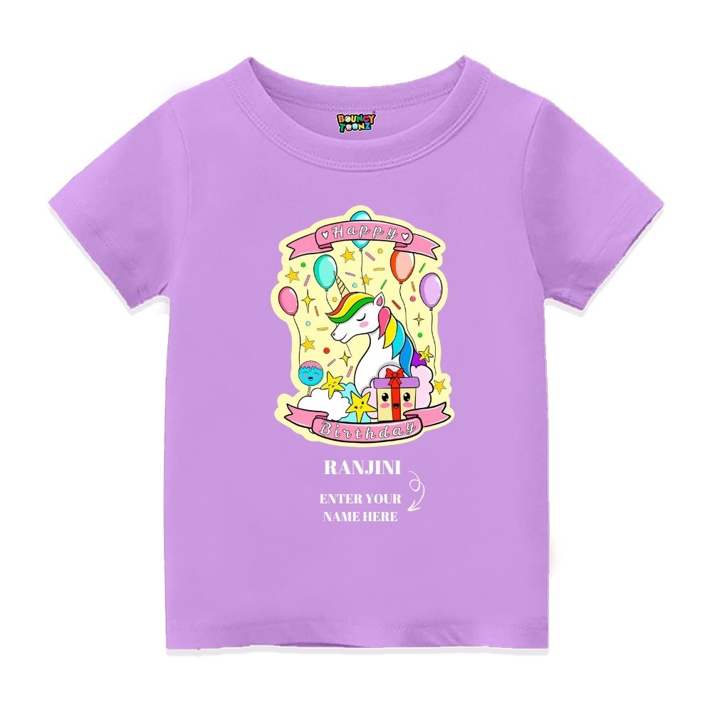 Unicorn Birthday Kids Tshirts