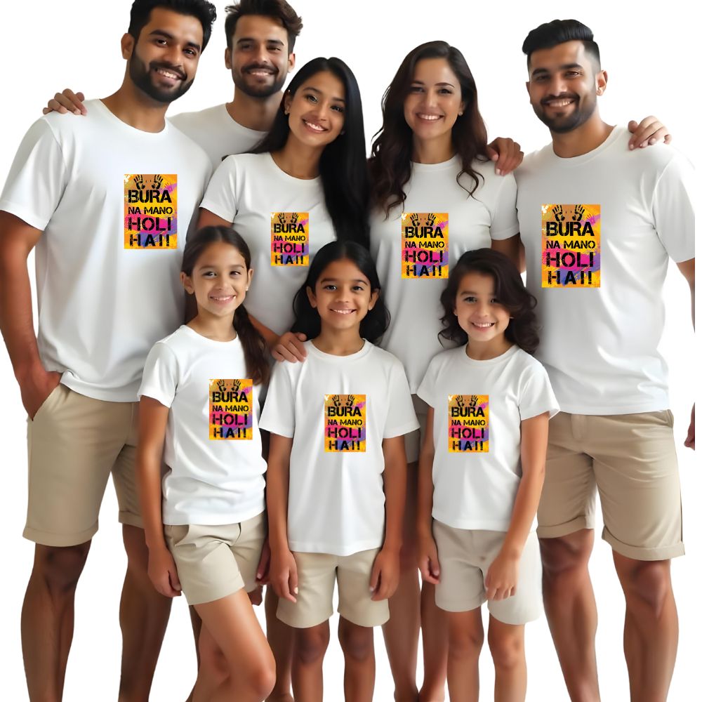 Bura Na Mano, Holi Hai! Holi Celebration T-Shirts for You and Your Crew