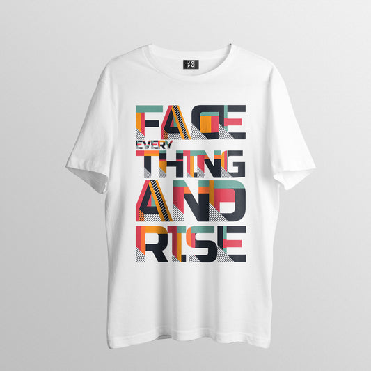 FACE EVERTHING AND RISE OVERSIZE T SHIRT