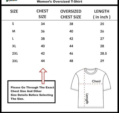 Oversized Vibes Print Women's T Shirt