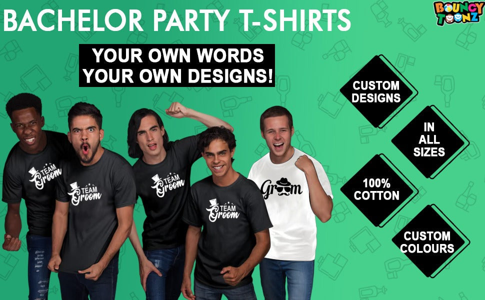 Groom's Drinking Team Bachelor Tshirts