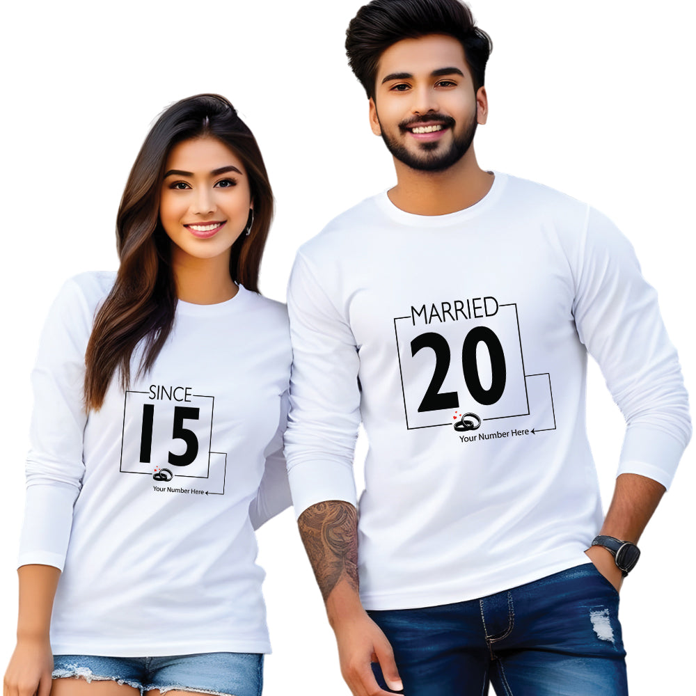 couple t shirt white
