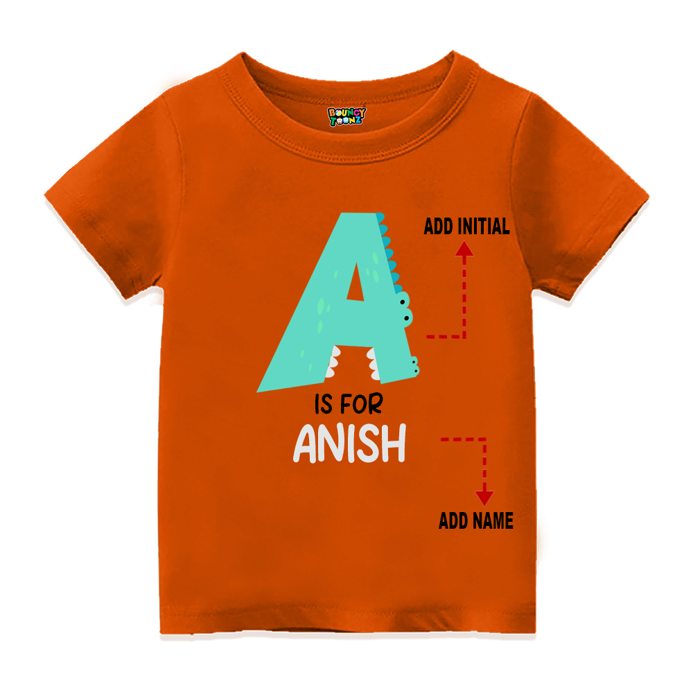 Bouncy Toonz Customised Alphabet Toddler T-shirts