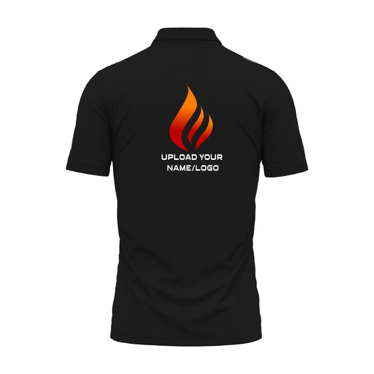 Black Collar T-Shirt Customised