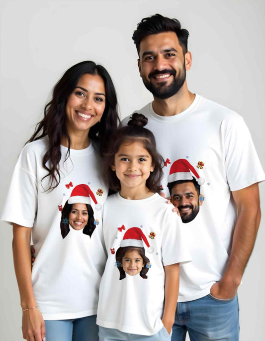 Christmas Cap with Photo Printed Christmas T-Shirts