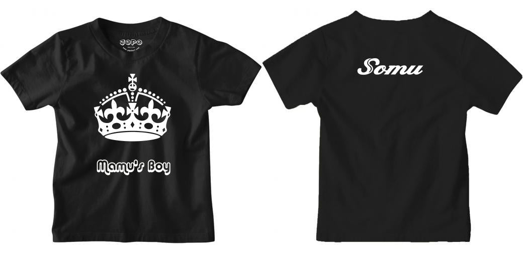Custom T Shirt Boy Round Neck