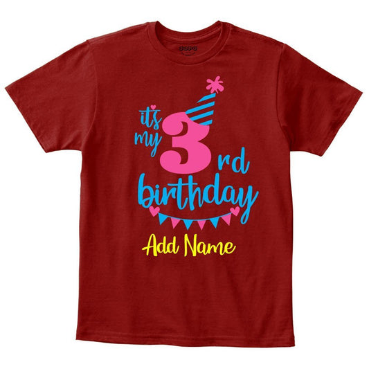 3 rd birthday Maroon